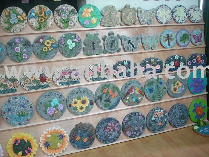 
Polyresin Garden Wall Plaque, Garden Stepping Stone 