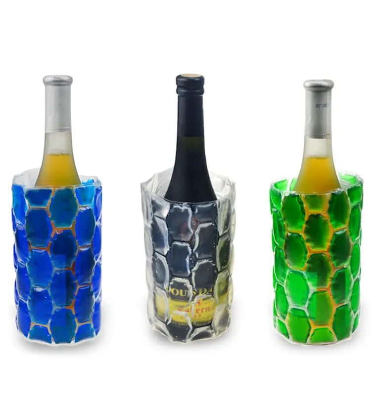 High Quality Can Cooler colorful Gel Ice Pack Bottle Cooler Wrap