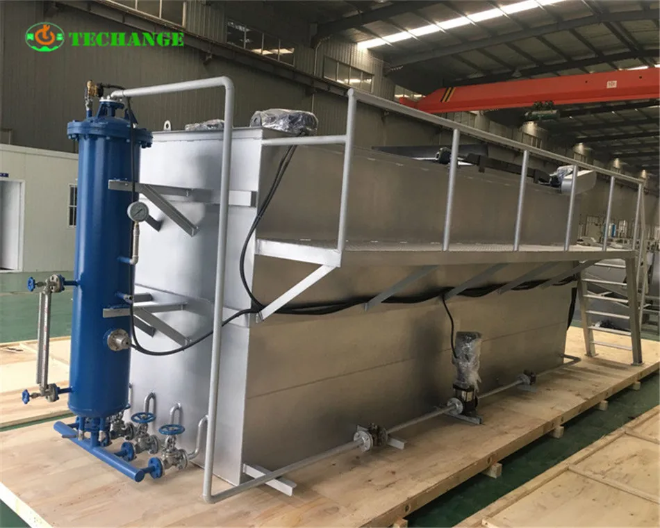 New Ttype dissolved air floatation Flotation machine DAF for industrial effluent treatment