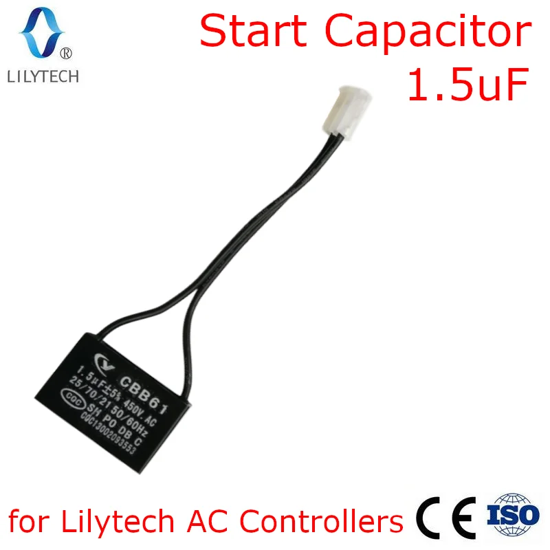 Start Capacitor for Lilytech AC Controller, 1.5uF, 12 pcs lot package
