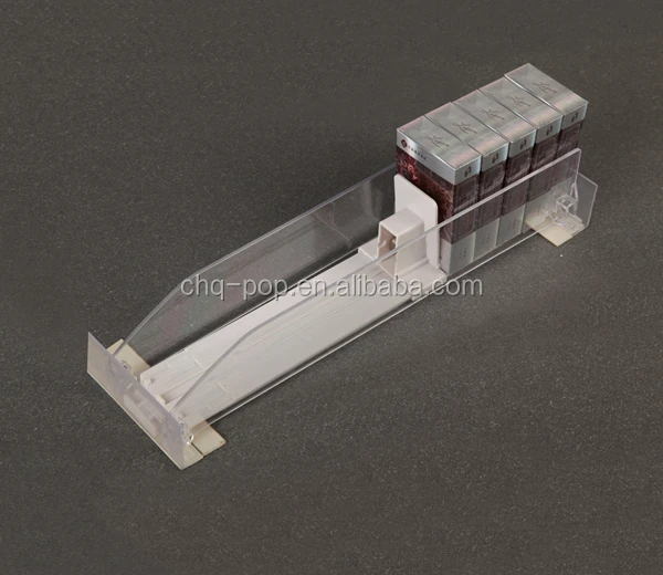 
Supermarket Plastic Cigarette pusher system 