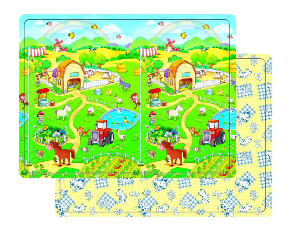 2021 New design PU foam baby play mat for tummy time