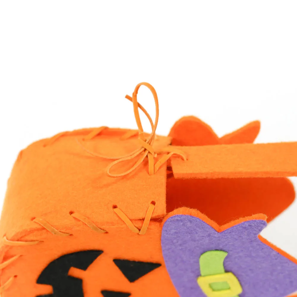Promotional Halloween Kids Pumpkin Shopping Bags Small Tote Bags