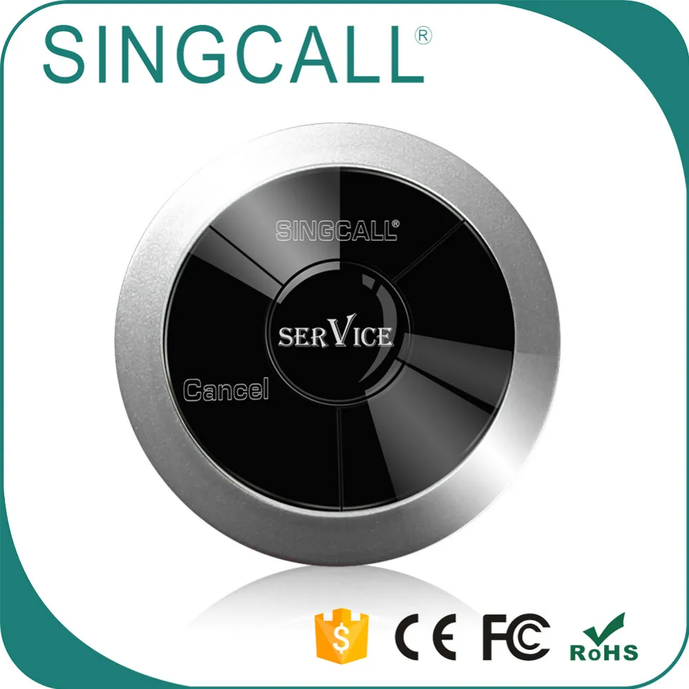 SINGCALL wireless restaurant waiter calling service call bell system