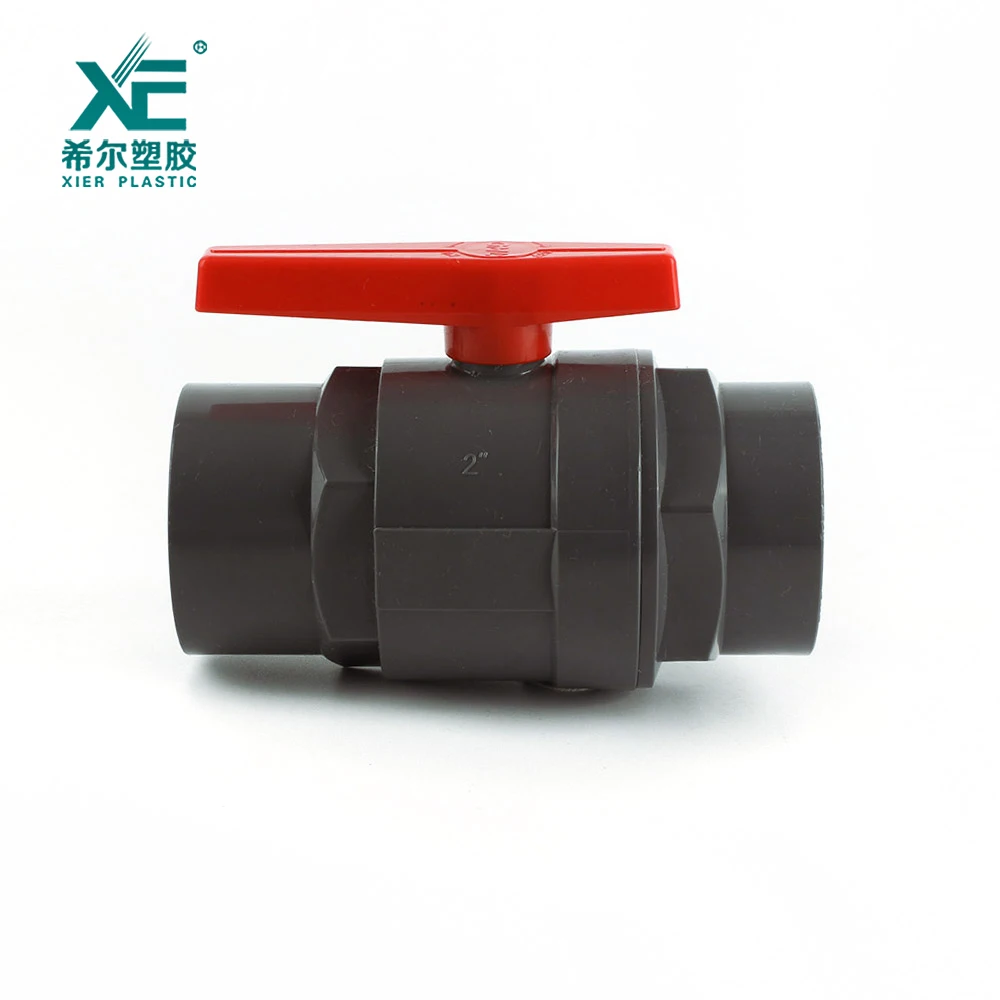 New arrival professional design plastic handle 2pc ball valve