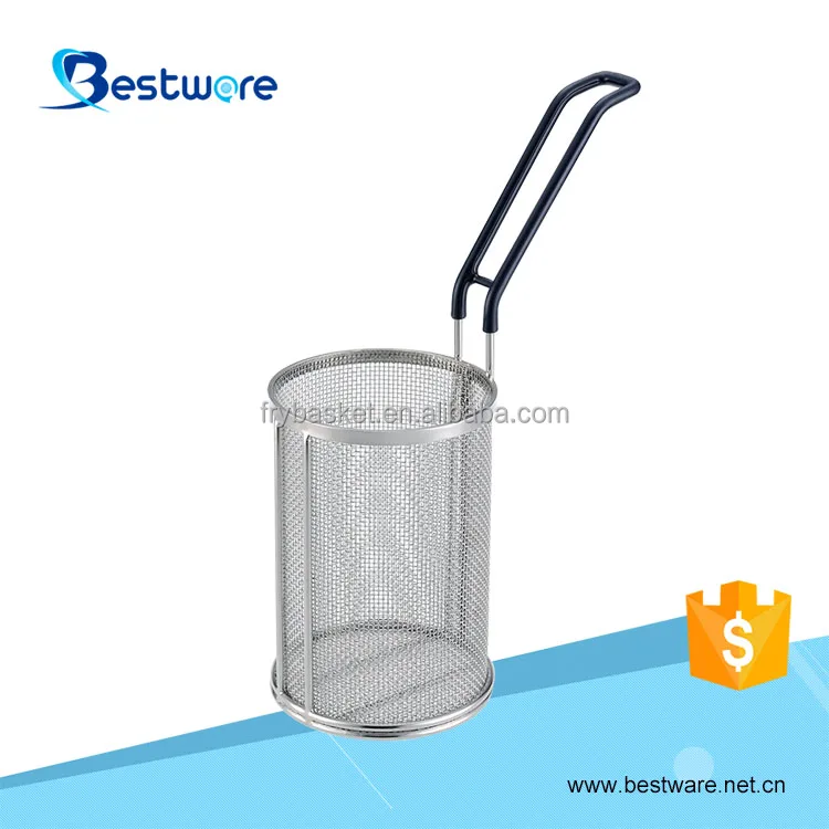 High Quality Stainless Steel Cylindrical Cooker Commercial Pasta Basket For Kitchen