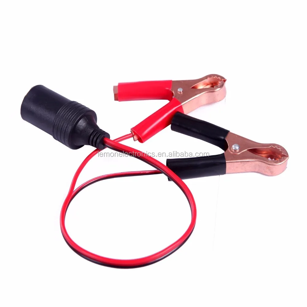 Зажим для аккумулятора 12 в 24 В адаптер для автомобильного прикуривателя