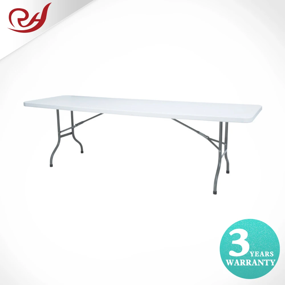cheap 6ft white plastic lightweight portable round folding table with folding chairs