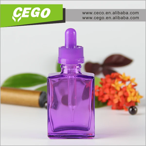 Alibaba производитель электронной сигареты жидкость 15мл 30мл прямоугольный янтарного матовым стеклом капельницы бутылки