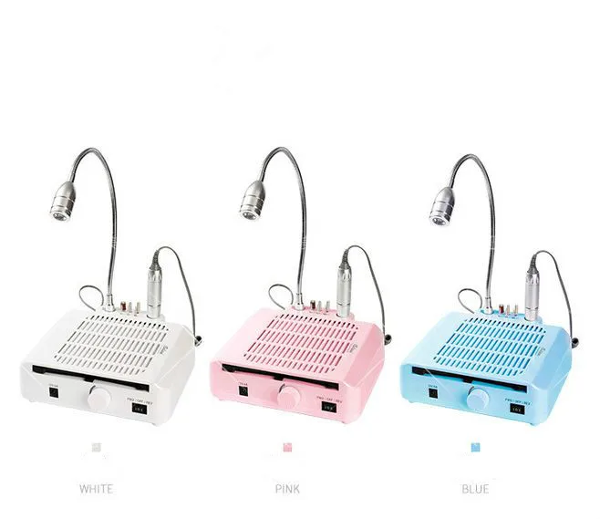 60W 35000RPM Nail dust collector Nail Drill Machine with table light