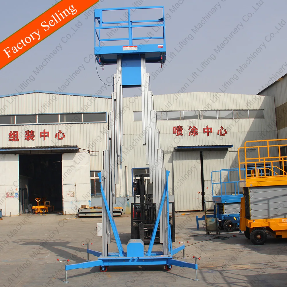 Portable aluminum alloy lift vertical hydraulic sky lift for sale for street light with CE