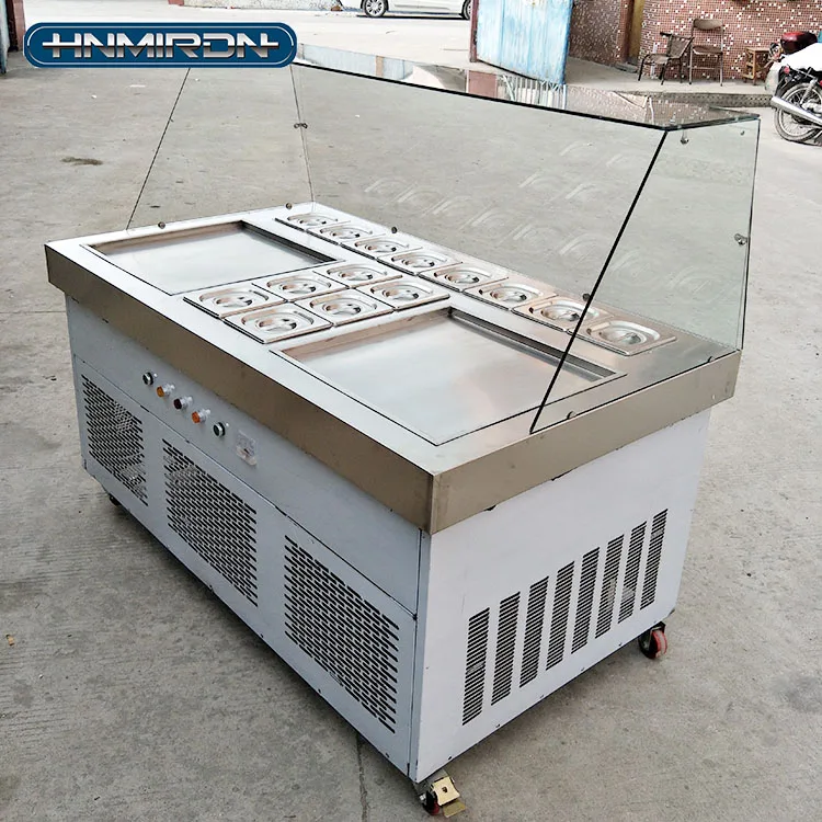 Fried Ice Cream Roll Machine Ice Pan Machine Commercial Cold Plate Ice Cream