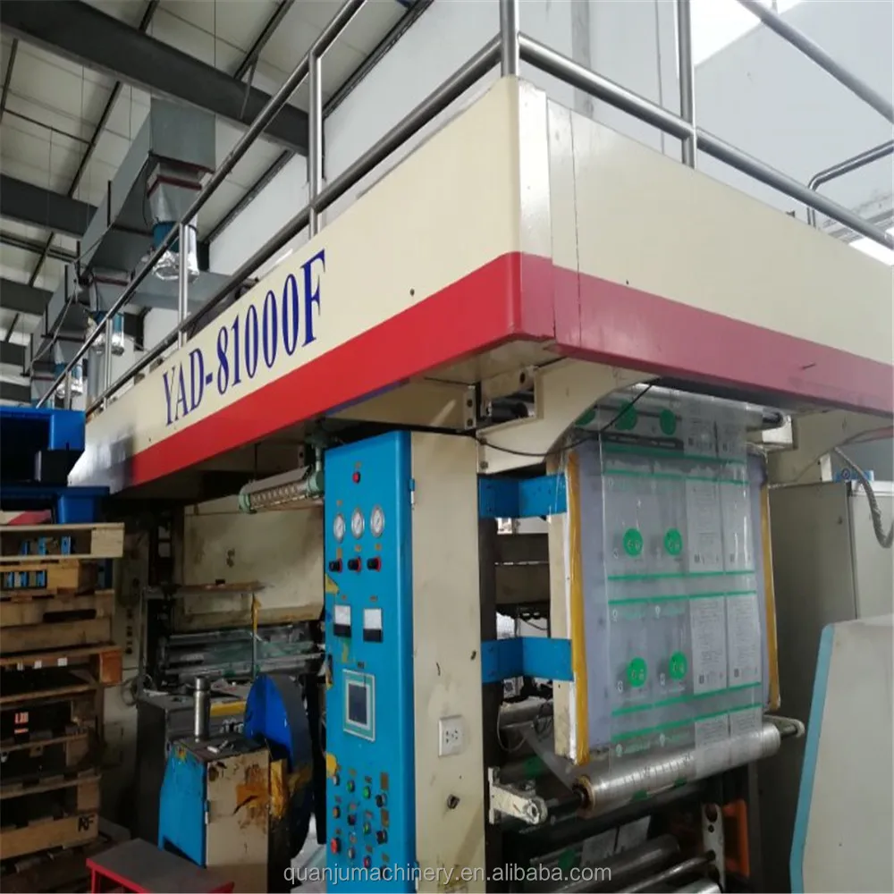 
Second hand high quality shaftless shrink label printing machine 