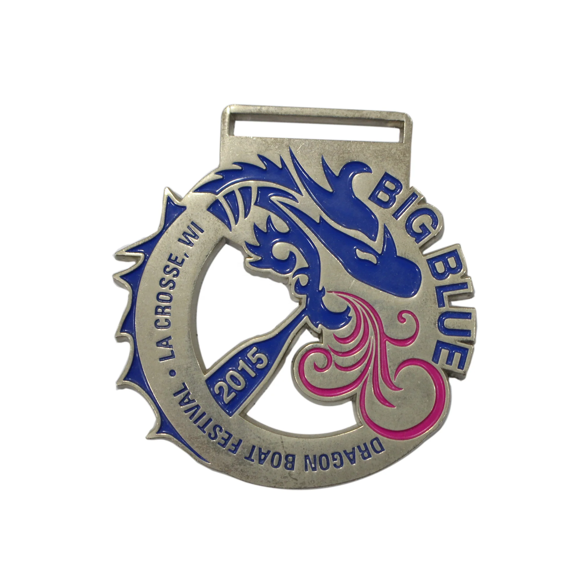 custom made dragon boat race medal soft enamel medallion