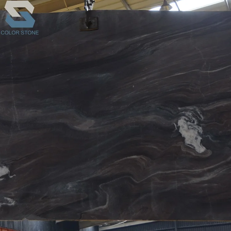 Natural Polished brazil luxury Cipollino ondulato purple marble slab stone for wall  background bookmathed