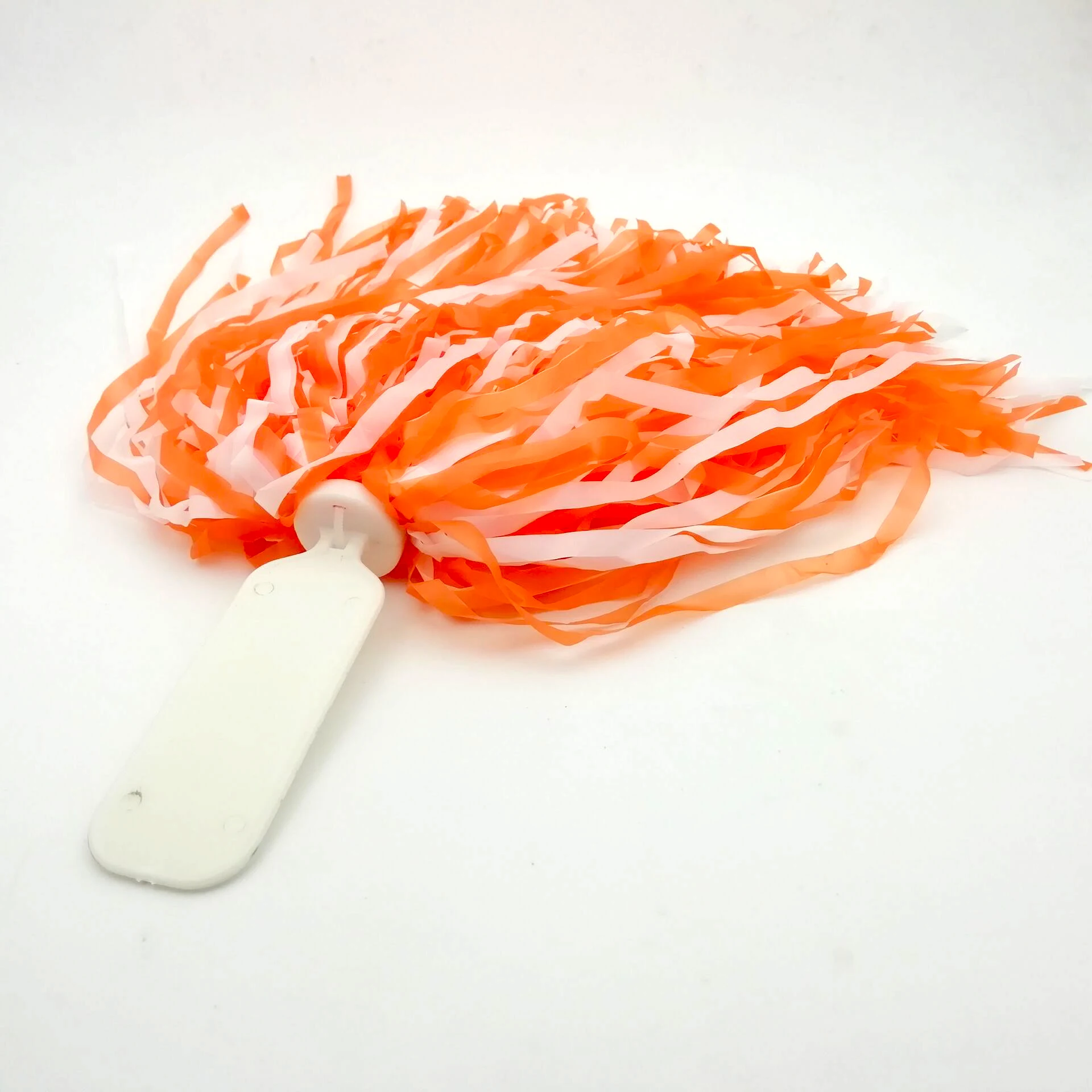 
Orange Color Cheerleading Sports Plastic Pompom Cheering Pom Poms 