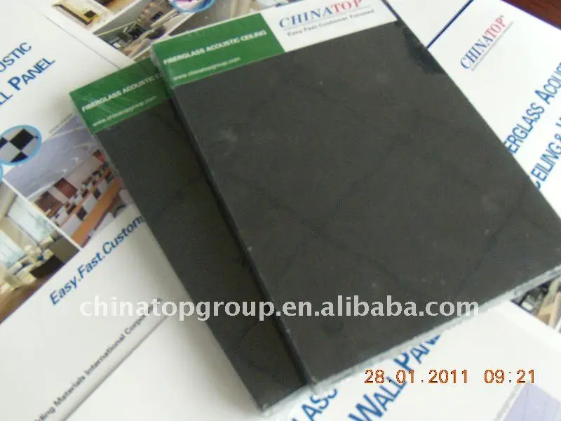 acoustic fiber glass ceiling (NRC>0.95)