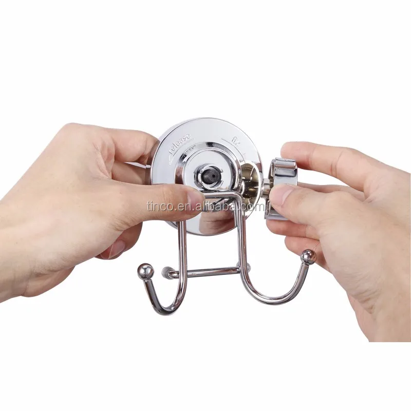 Tinco Chrome Super Vacuum Rubber Suction Cup Hook