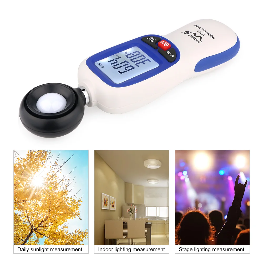 Digital Luxmeter Mini Light Meter Environmental Testing Equipment Handheld Type illuminometer WT81