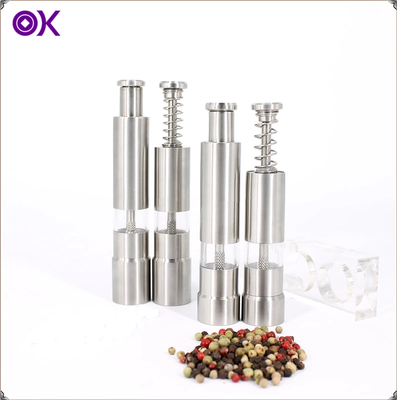 mini thumb salt and pepper mill grinder set