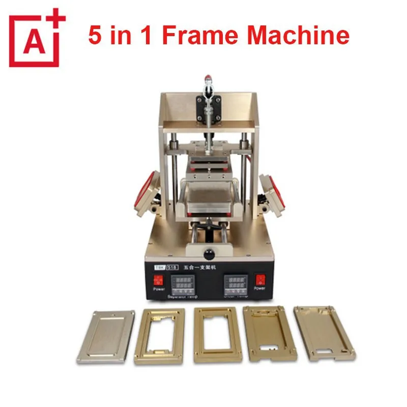 Full set LCD Screen Repair Refurbished Kit 5 in 1 Separator+ OCA Bubble Remover+ Frame install lcd screen separator machine