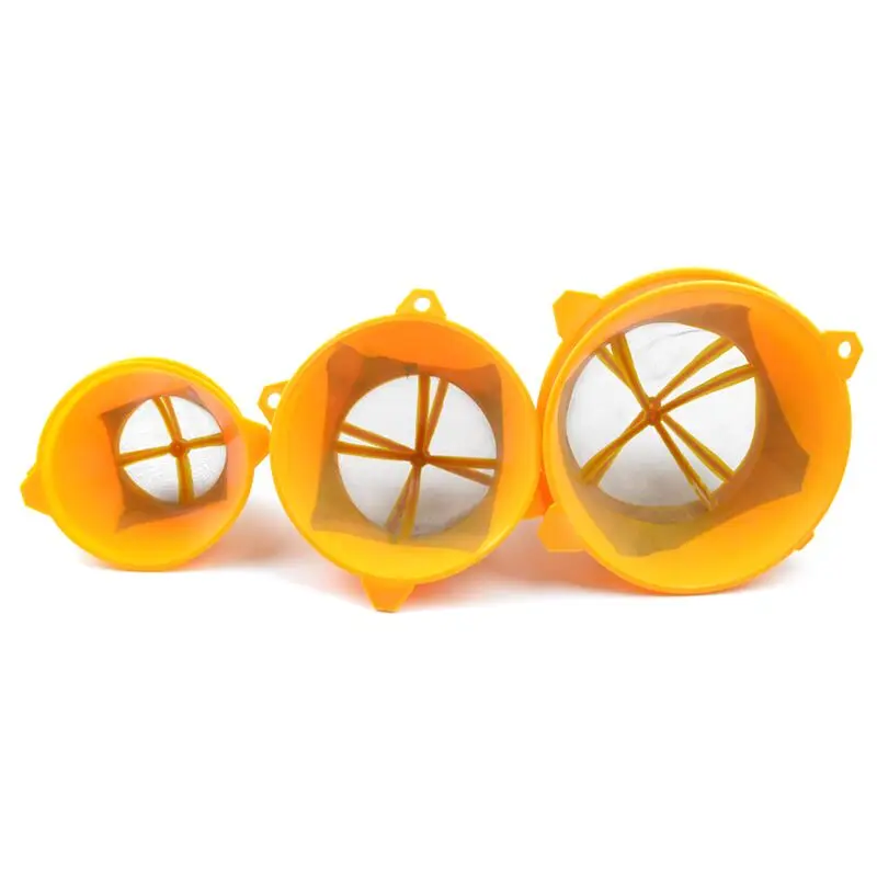 High Quality Yellow Color PET Mesh Plastic Paint Strainers