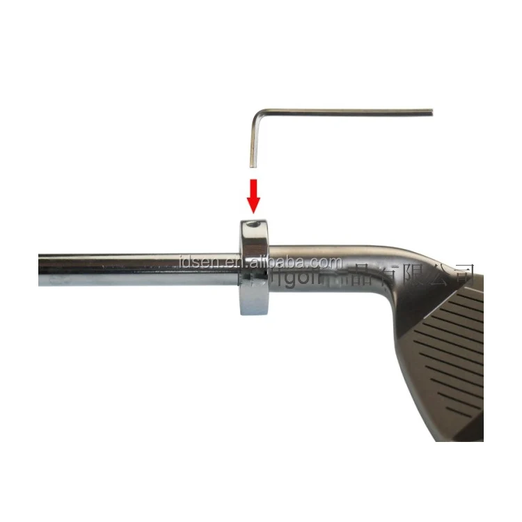 China manufacture 7# iron Adjustable Golf Swing Trainer Stick happen sound as impact timing swing Warm up Practice Club