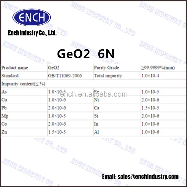 
Germanium oxide / 1310-53-8 GeO2 powder 