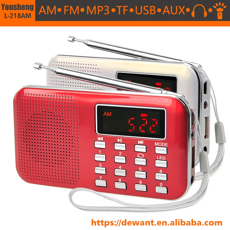 L-218am дунгуаньский завод портативный am/fm радио с mp3