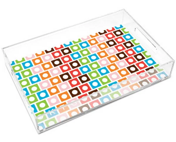Free sample Wholesale custom LOGO  transparent clear  Acrylic tray for storage
