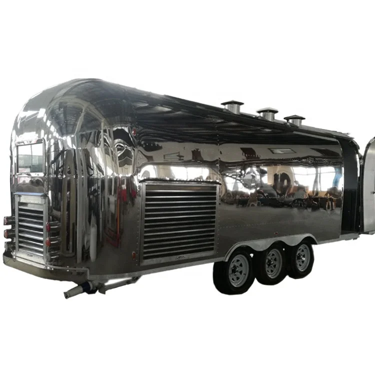 Китайская тележка для еды airstream, мобильный трейлер для еды, эстетическая Тележка из нержавеющей стали для продажи