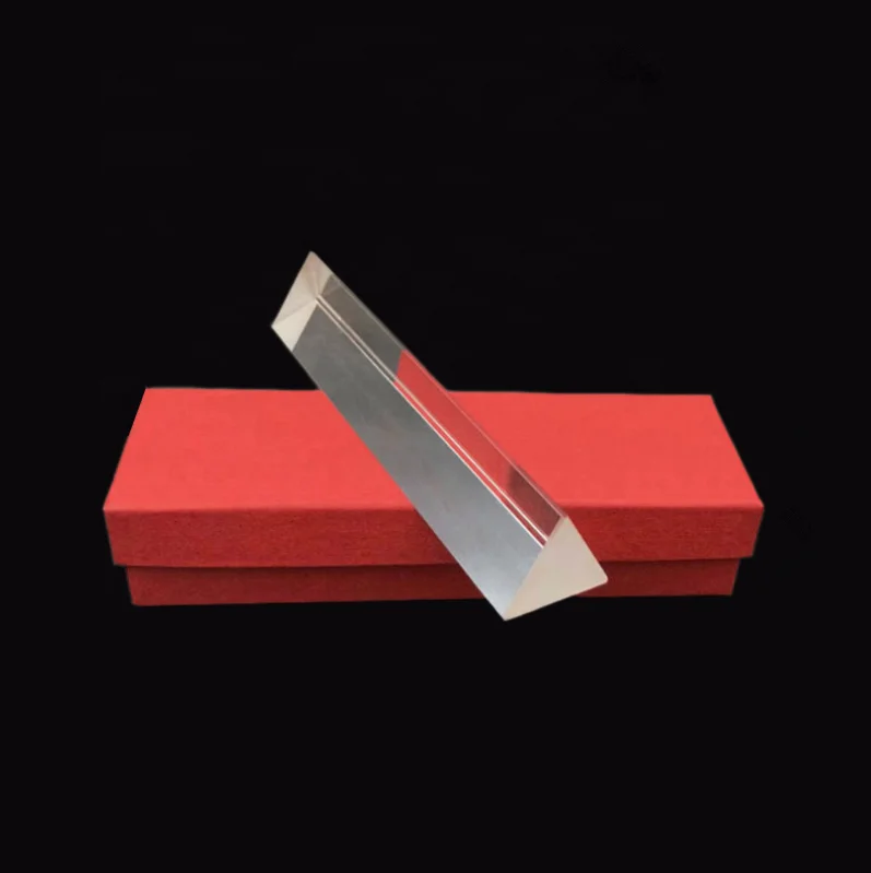 wholesale educational glass equilateral triangular rainbow prism
