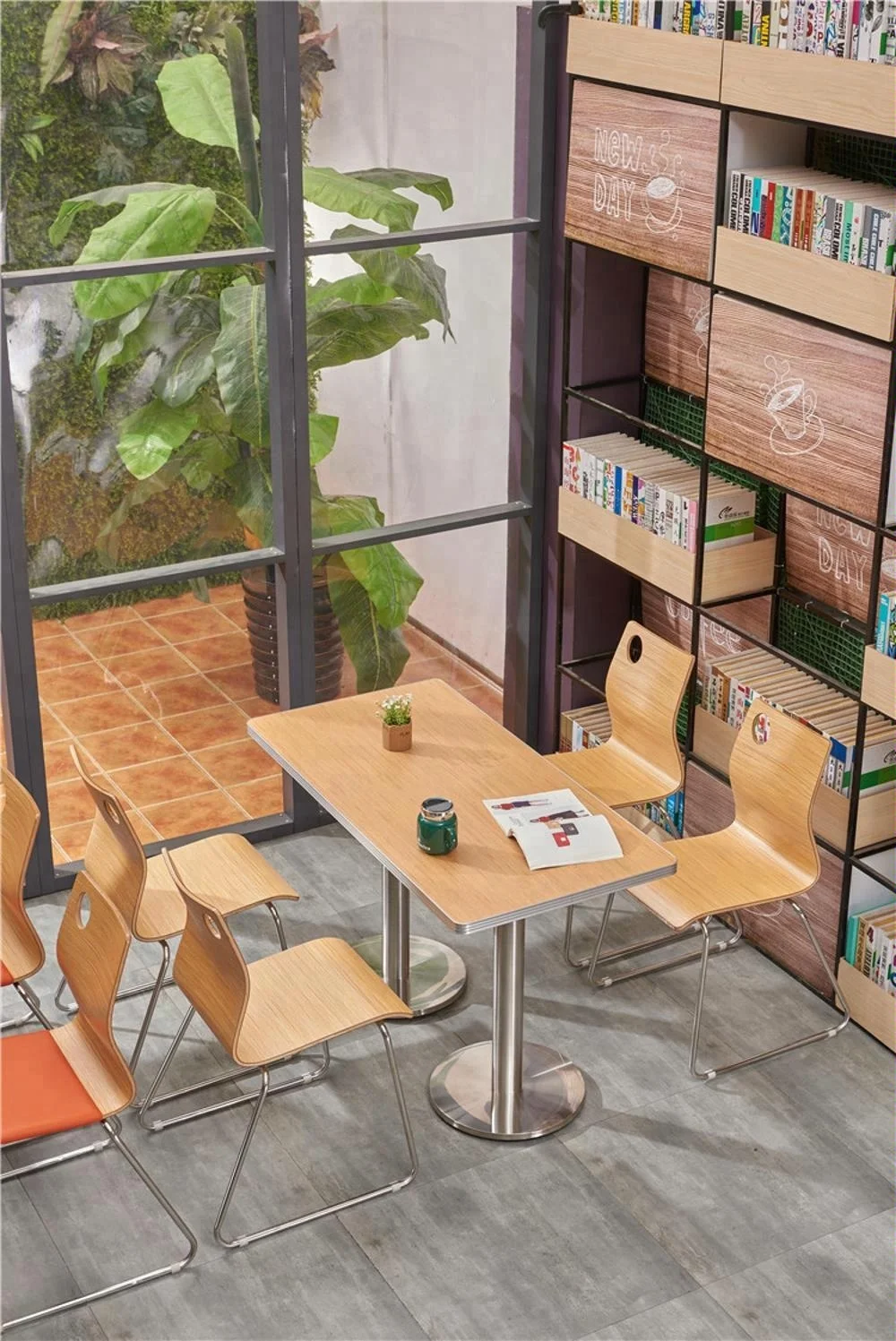 Foshan directly cafeteria table chairs dining furniture for restaurant