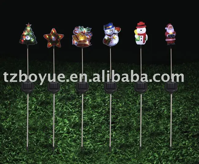 
solar stake lawn light for christmas decoration 