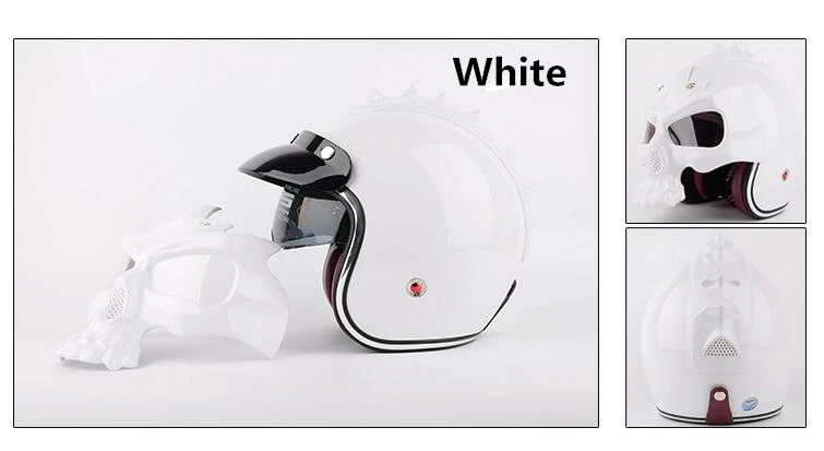 YM-629S-GT OEM service factory directly new design skull helmet YEMA stylish open face helmet