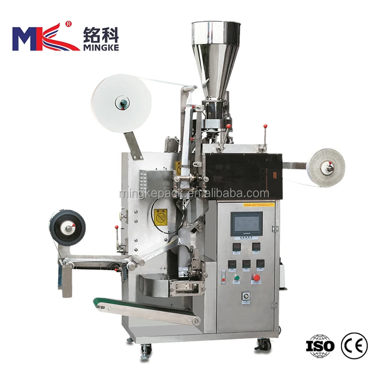 Guangzhou mingke MK-T80 automatic double chamber herb filter tea bag packing machine