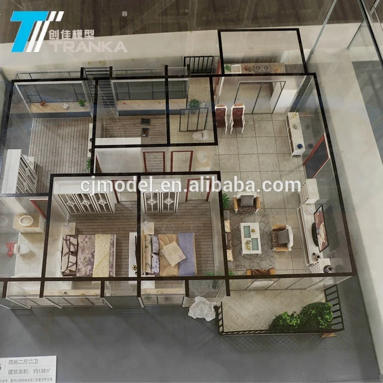 
Beautiful interior architecture model , maquette scale model 