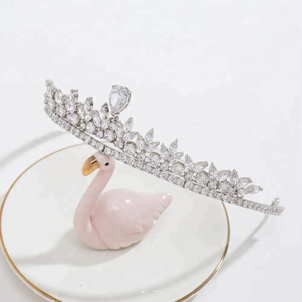 
Jewelry wholesale China hair accessories women wedding tiara crown 