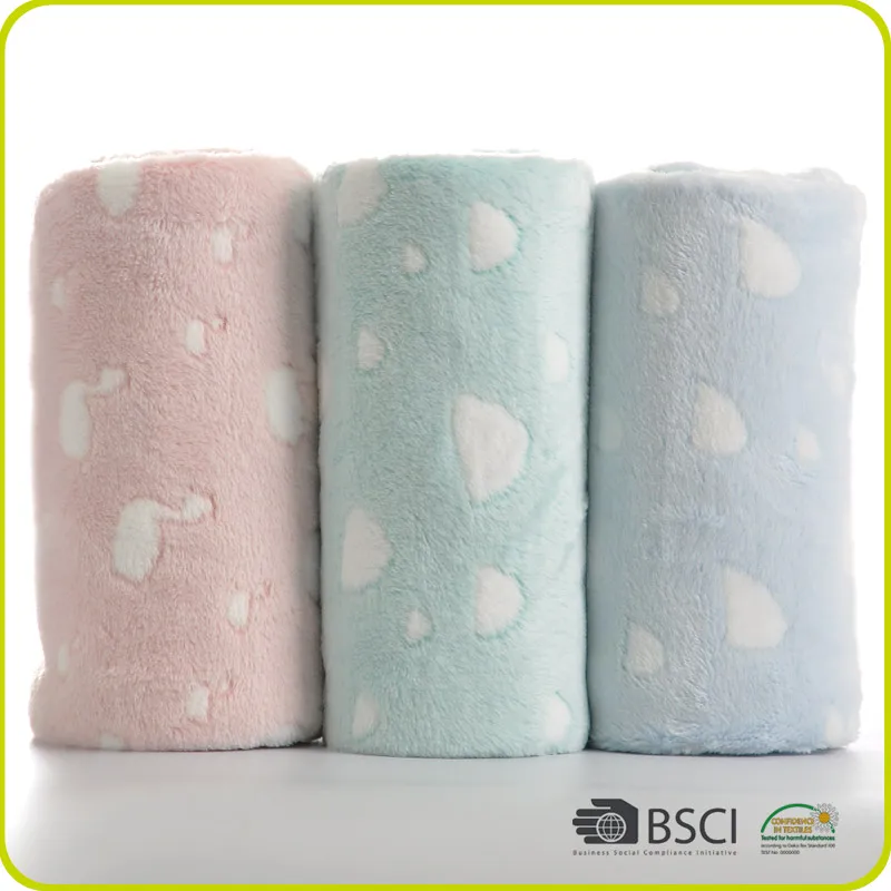 Dog Car Blanket Puppy Cuddle Play Blanket Fleece Pet Blanket 100% Polyester Winter Babies Plain Printed Knitted 280gsm