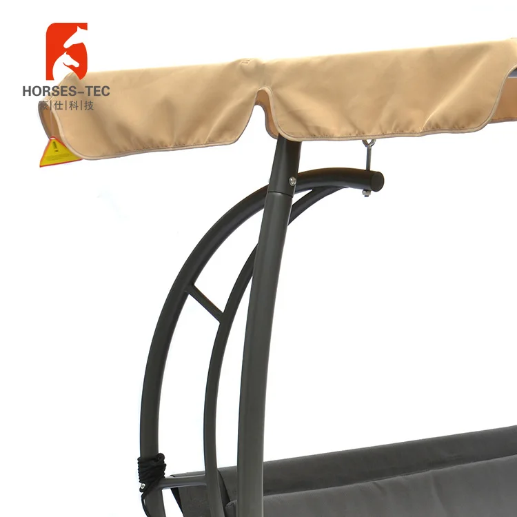 Portable garden camping hammock with heavy duty steel frame stand