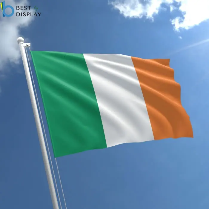 3x5ft country Ireland flag,wholesale Irish national flag,custom Ireland flag for election