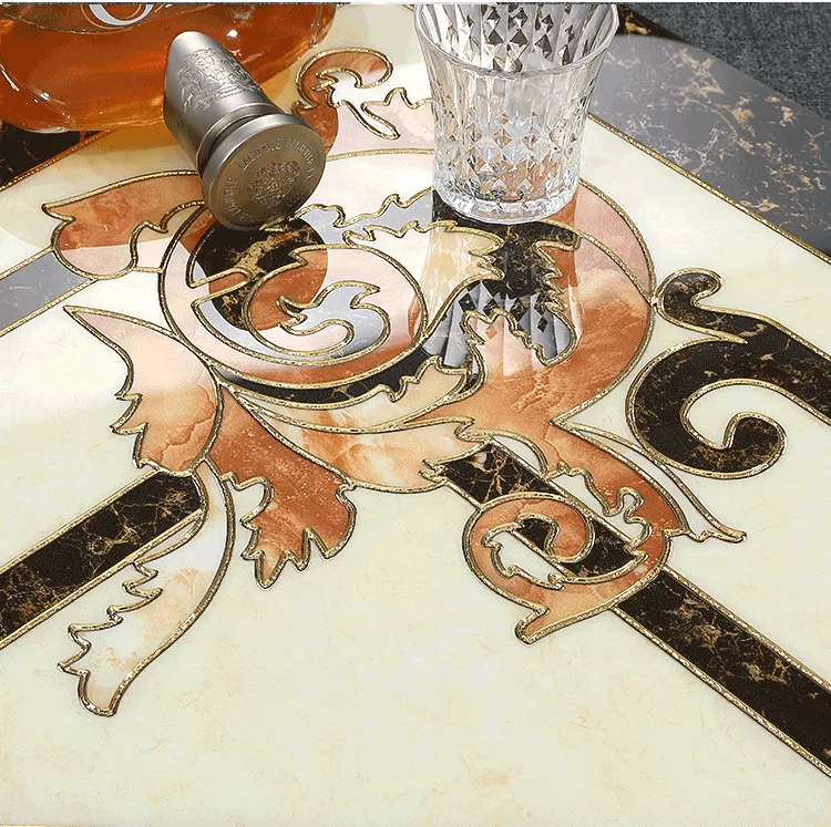 Golden Color Carpet Tile Flooring Porcelain for Lobby