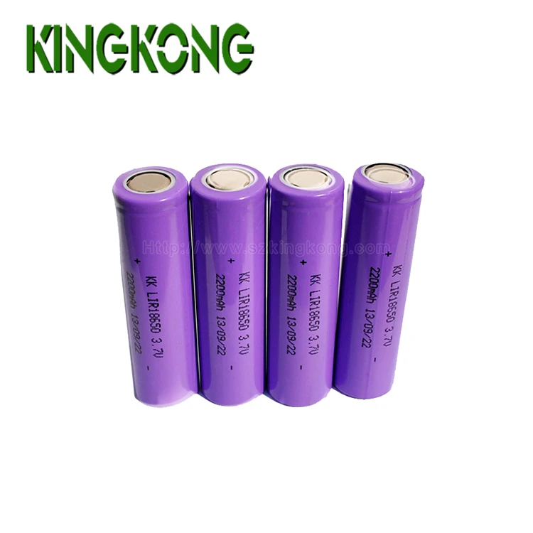 18650 Li-ion Rechargeable Battery 2200mah 3.7v  Higher Energy Lithium Ion Cell