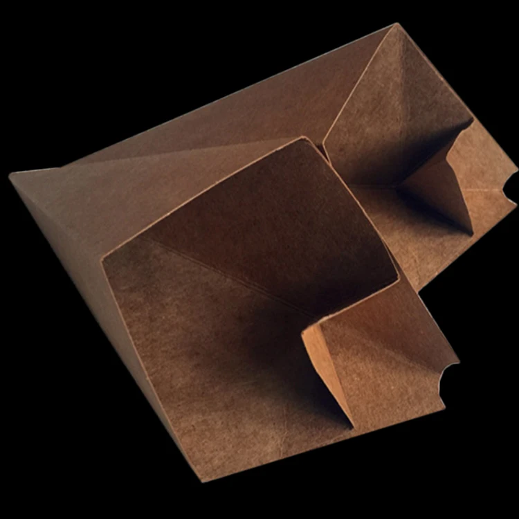 Restaurant French Fry Disposable Packaging Bag Waterproof Anti-oil Waxed Kraft Paper Cup