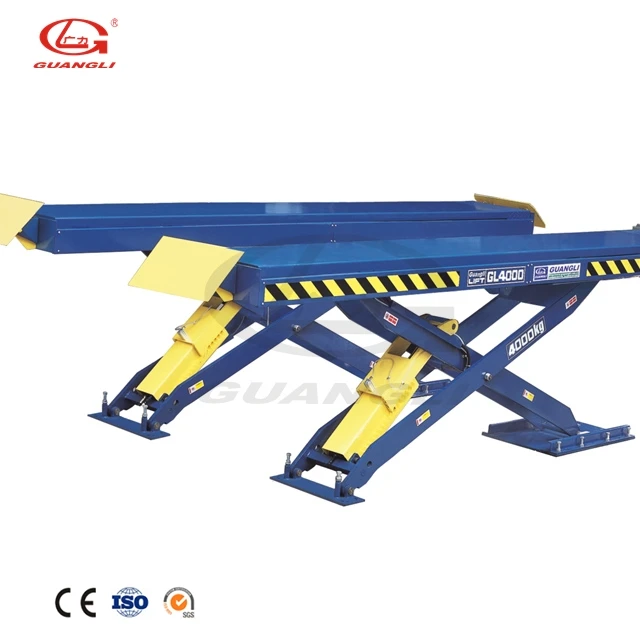 
GUANGLI BRAND High Quality GL4000 220V/380V Hydraulic Double Cylinders Mechanism Large platform scissor lift 