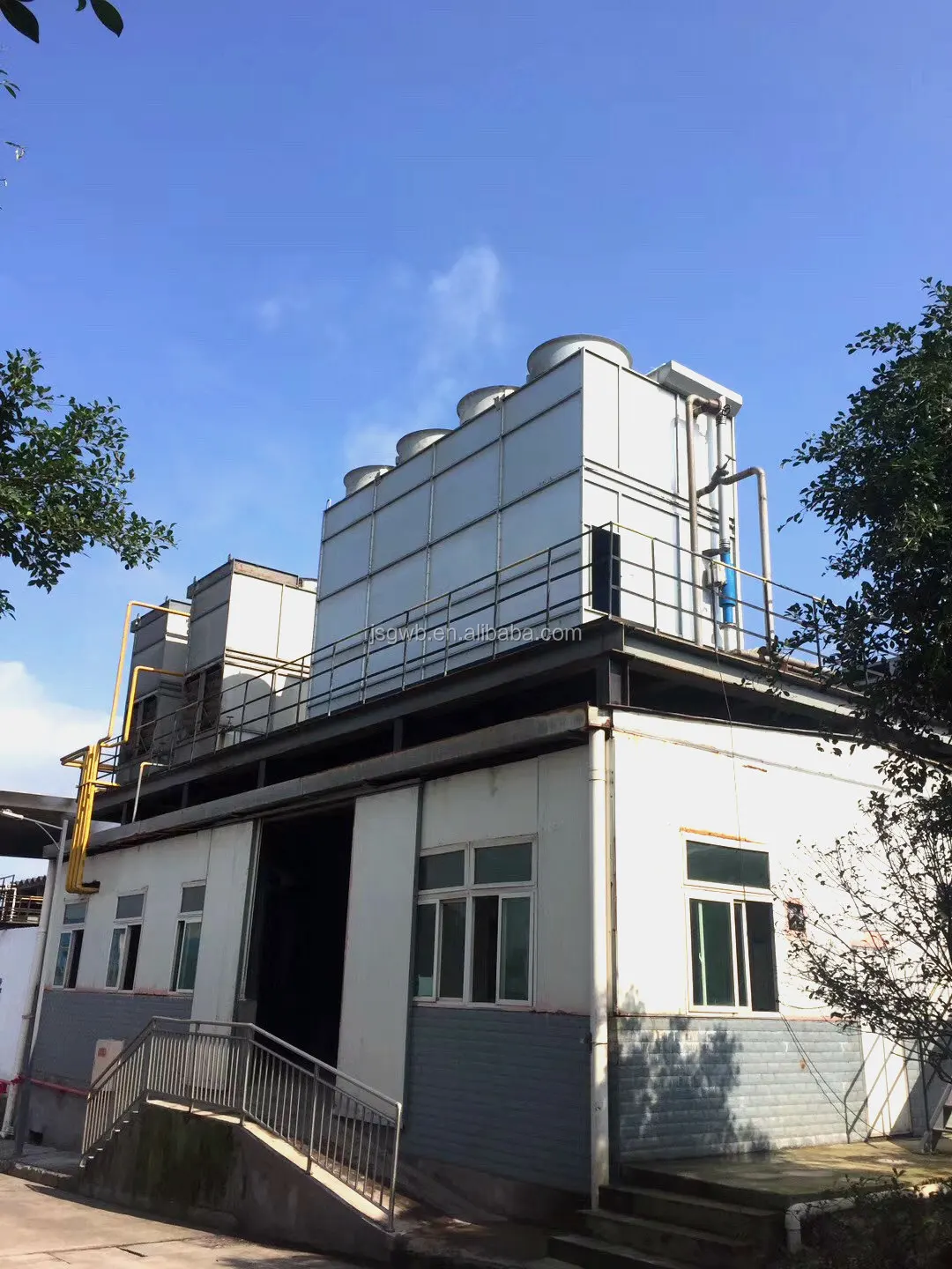 
aluminium tube evaporative condenser for fish cold storage 