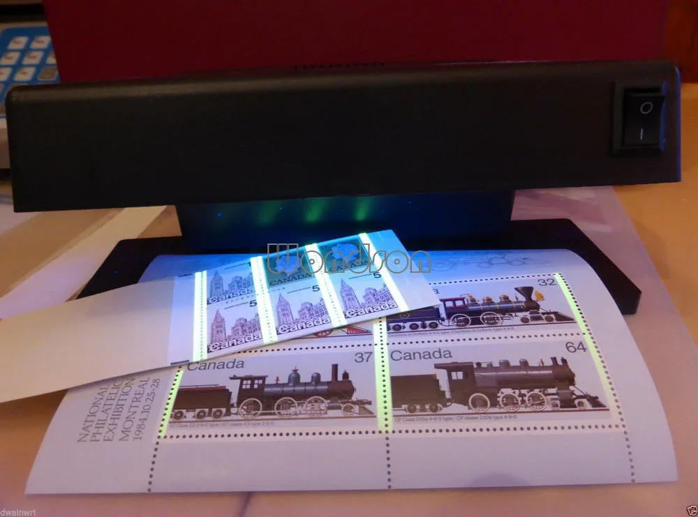Hands Free 12W UV Ultraviolet Long Wave Lamp Detect Philatelic Tagging Money Detector