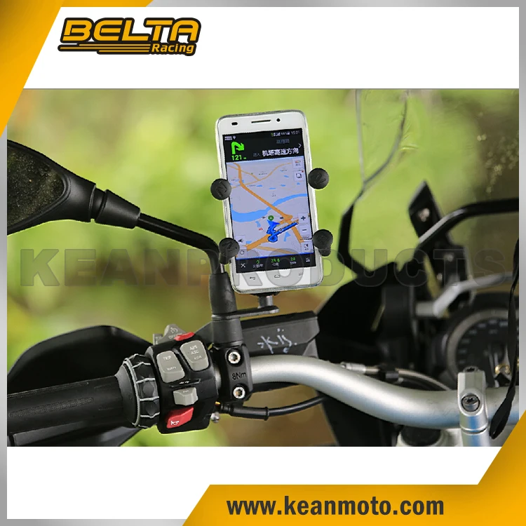 
Universal Motorcycle Bike Bicycle Mirror Bracket Within 10mm X-Grip Cell Phone Holder 