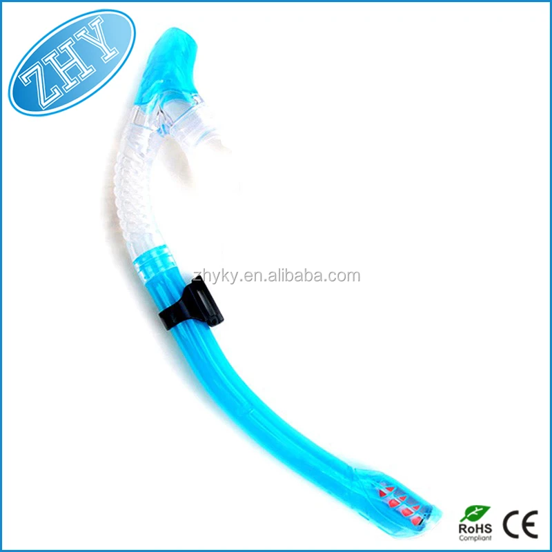 Diving snorkel with soft silicone of diving equipment for underwater adventures