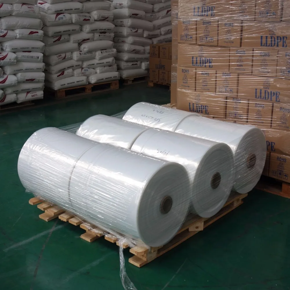 China made 550mm customized transparent plastic LDPE film